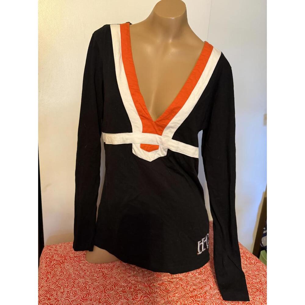 Harley Davidson Long Sleeve Pull Over Top Lg